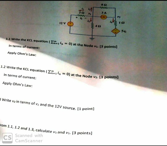 Solved Please help me solve this electrical circuits | Chegg.com