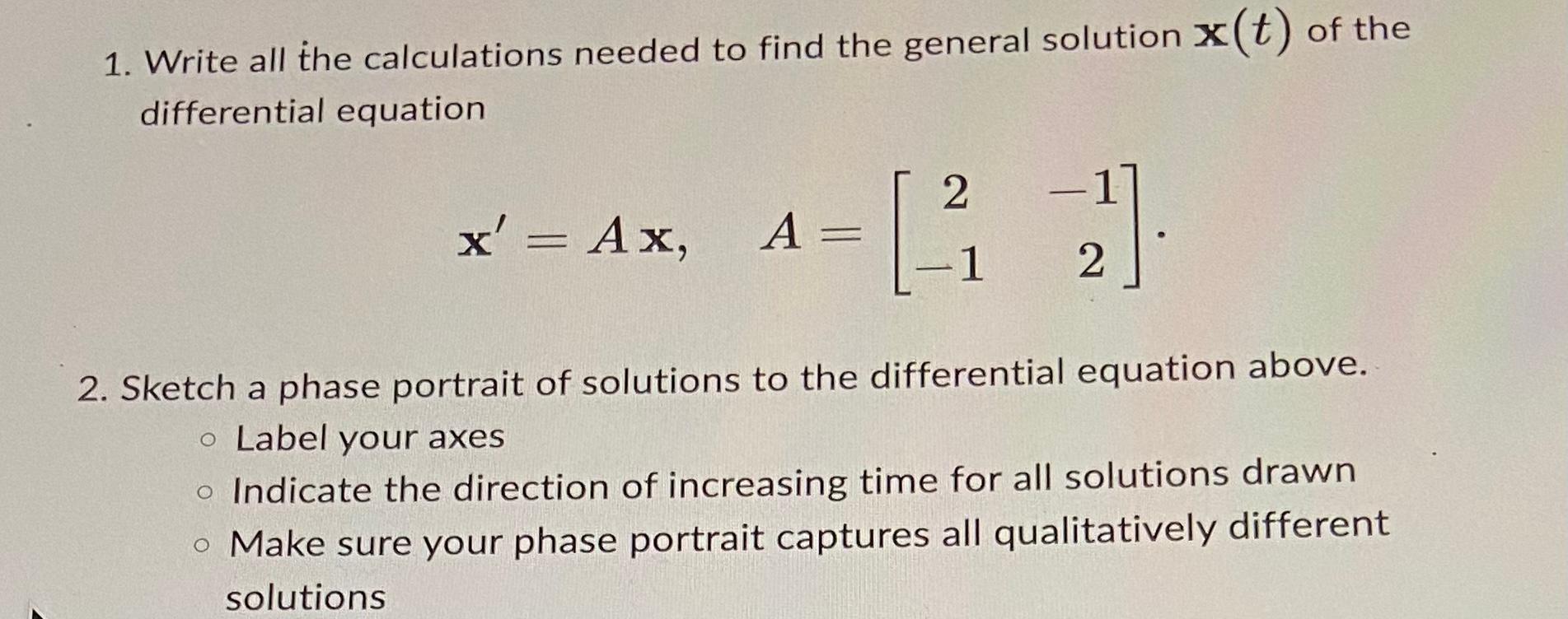 Solved 1. Write all the calculations needed to find the | Chegg.com