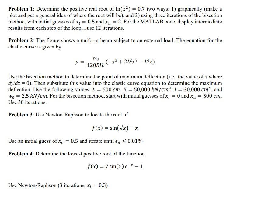 Solved Problem 1 Determine the positive real root of