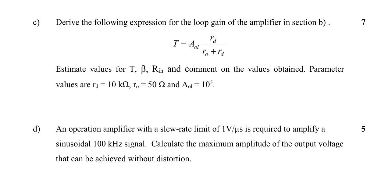 Solved b) 8 Draw an appropriate equivalent circuit for the | Chegg.com