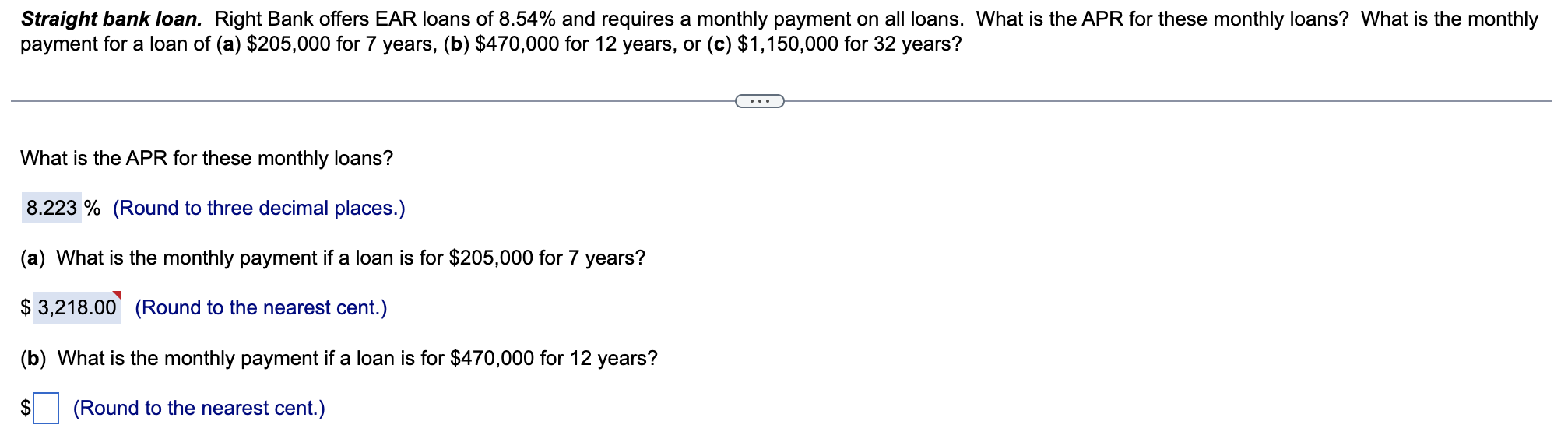 Solved These are the answers for APR and problem A. I just | Chegg.com