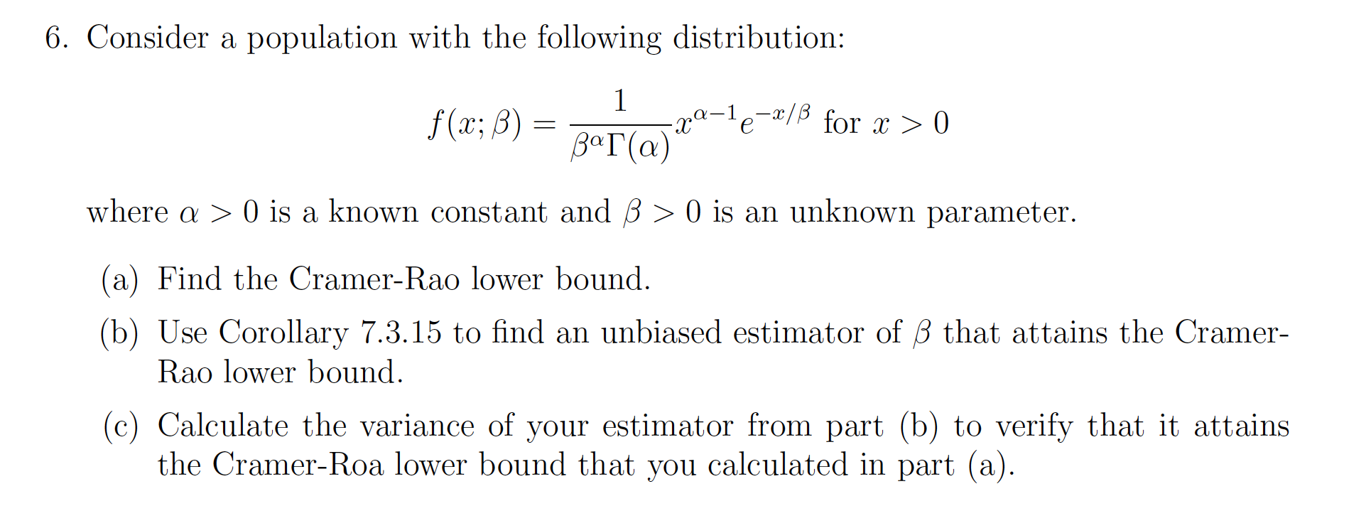 Solved 6 Consider A Population With The Following Distri Chegg Com