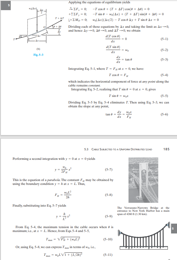 For the suspension Gridge shown in Fig. Q. 7( b), | Chegg.com