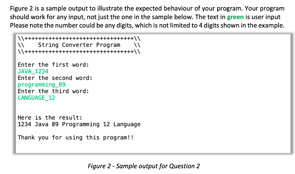 Solved **USING ONLY STRING VARIABLES no shortcuts Write a | Chegg.com