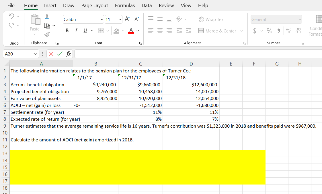 Solved File Home Insert Draw Page Layout Formulas Data | Chegg.com