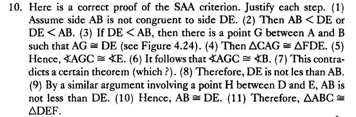 10. Here is a correct proof of the SAA criterion. | Chegg.com