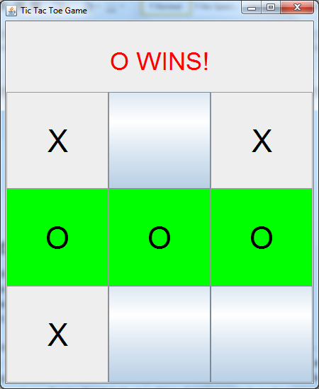 my tic-tac-toe. Java