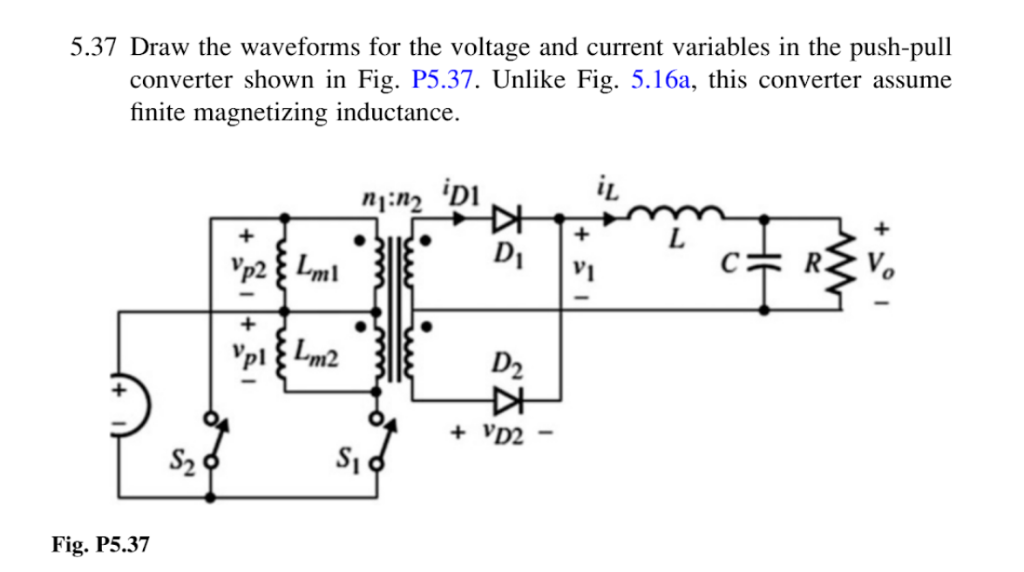 Figure Q2(a)(i) Shows A Basic Topology Of Push-pull, 59% OFF