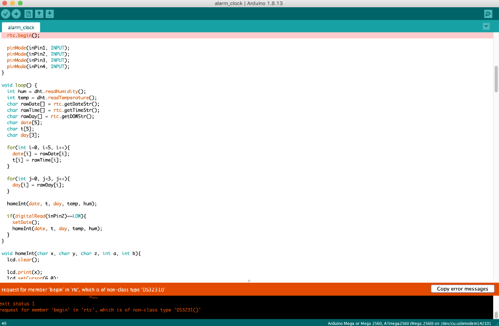 Fixing RTC write issues