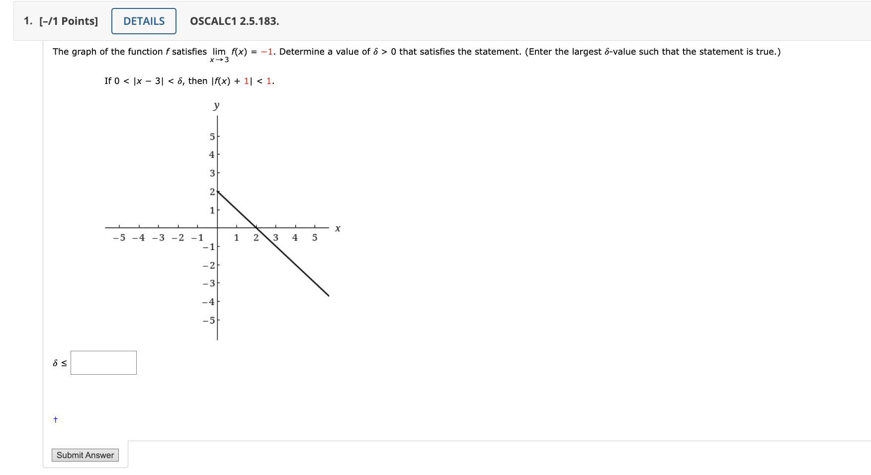 Solved The graph of the function f satisfies limx→3f(x)=−1. | Chegg.com
