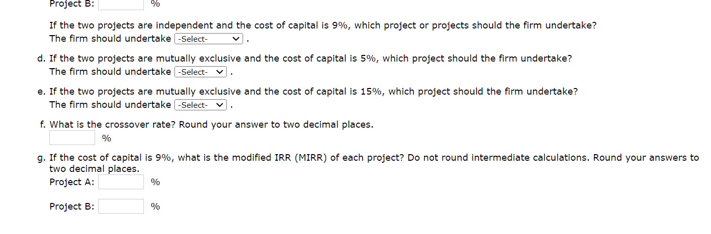 Solved Our Division Is Considering Two Investment Projects, | Chegg.com