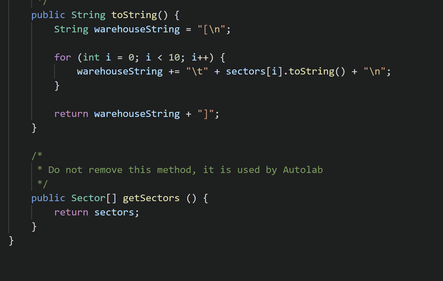 Solved package warehouse; 1* * This class implements a | Chegg.com