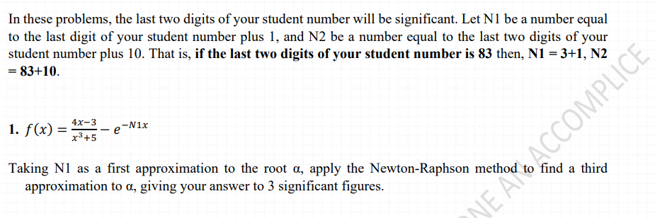 Solved In These Problems, The Last Two Digits Of Your | Chegg.com