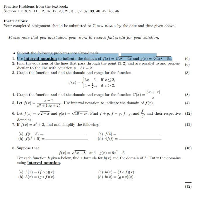 Solved Practice Problems from the textbook: Section 1.1: 8, | Chegg.com