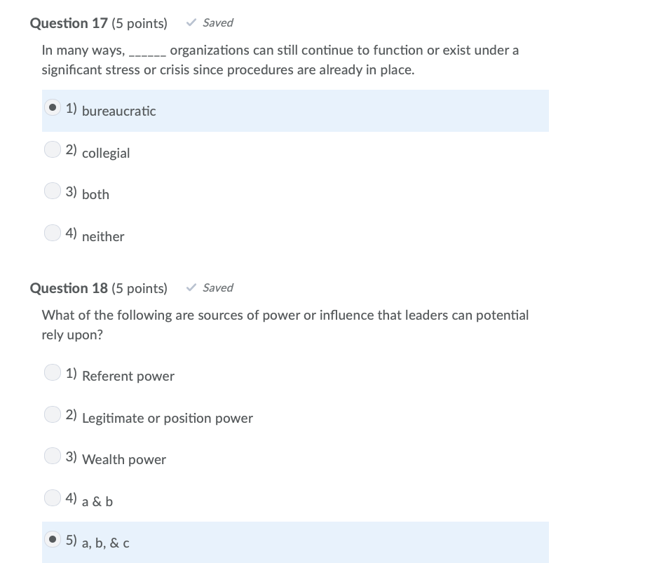 Solved Question 17 (5 points) Saved In many ways, | Chegg.com