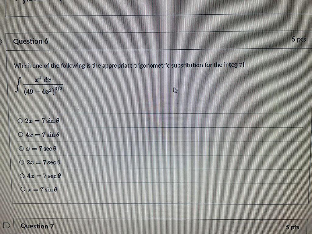 Solved Question 7 5 pts If we find ourselves making the | Chegg.com