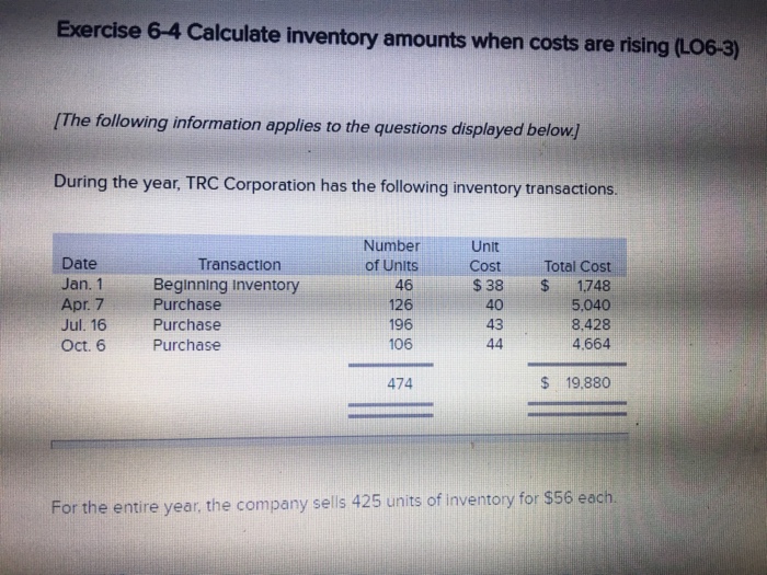 Solved 3. Using weightedaverage cost, calculate ending