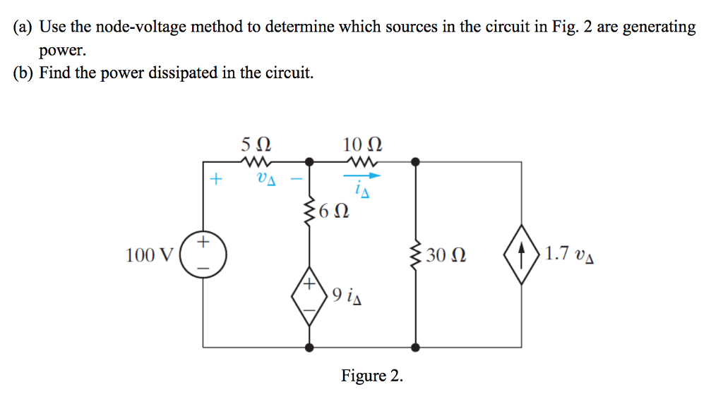 Solved (a) Use the node-voltage method to determine which | Chegg.com