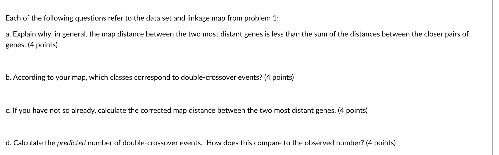 Each of the following questions refer to the data set | Chegg.com