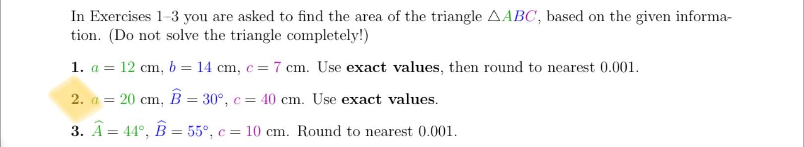 Solved In Exercises 1-3 you are asked to find the area of | Chegg.com