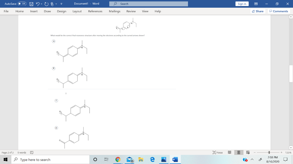 Solved AutoSave On H2UB Documenti - Word Sign In Ga х Search | Chegg.com