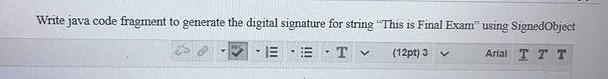 Solved Write a java fragment to generate the digital | Chegg.com