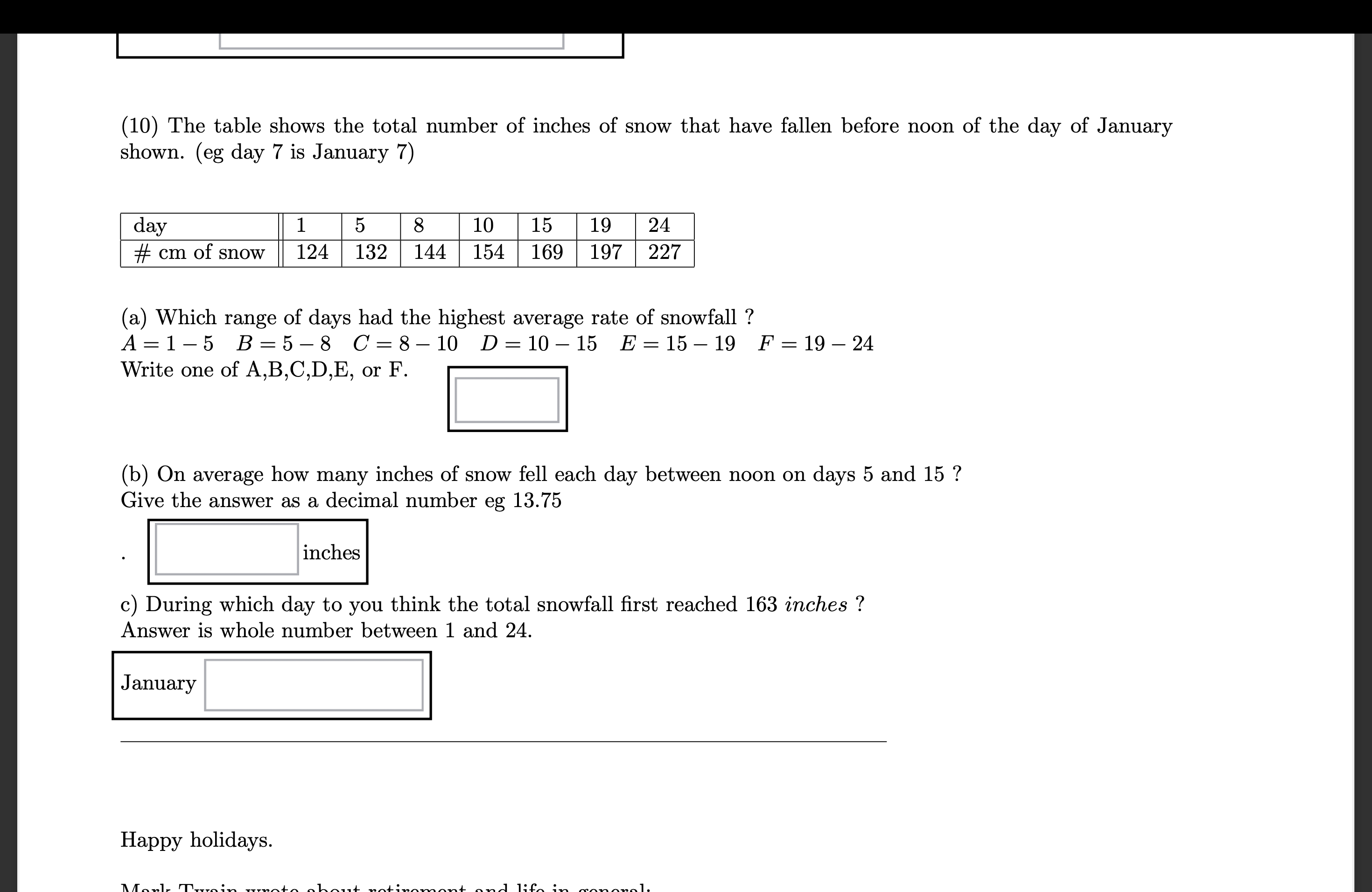 solved-10-the-table-shows-the-total-number-of-inches-of-chegg