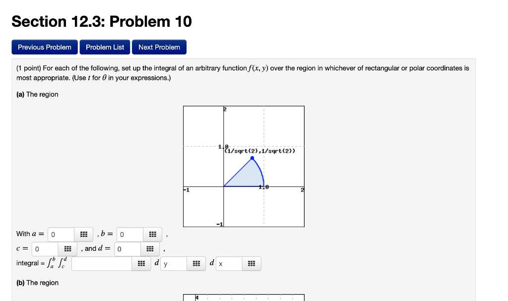 Solved Section 12.3: Problem 10 Previous Problem Problem | Chegg.com