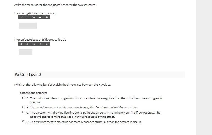 Solved 20 Question (3 points) See page 678 Acetic acid | Chegg.com