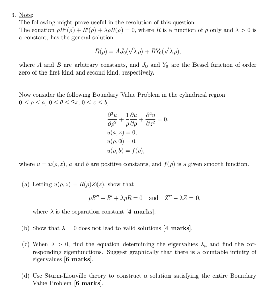 Solved 3. Note: The following might prove useful in the | Chegg.com