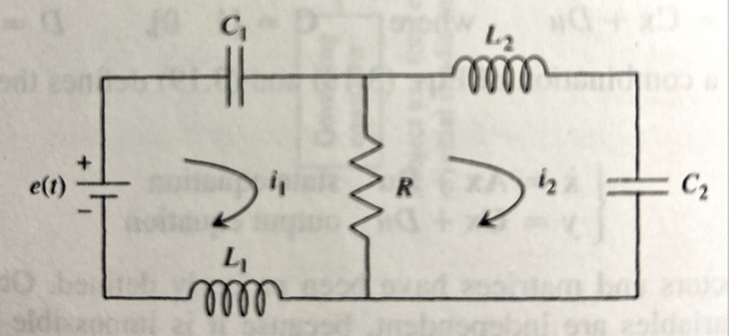 Solved Given Equations: L1q''1 + ﻿R(q'1-q'2) + (1/C1)q1=e | Chegg.com