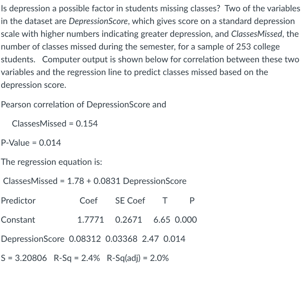 Solved a. What is the standard error of the slope from | Chegg.com