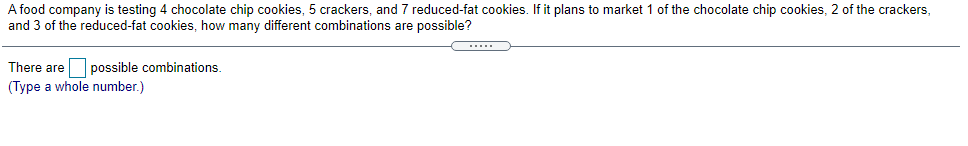 Solved A food company is testing 4 chocolate chip cookies, 5 | Chegg.com