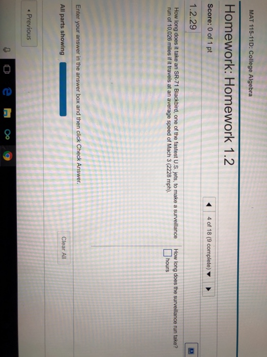 Solved mat 115 11d college algebra homework homework 1 2 chegg