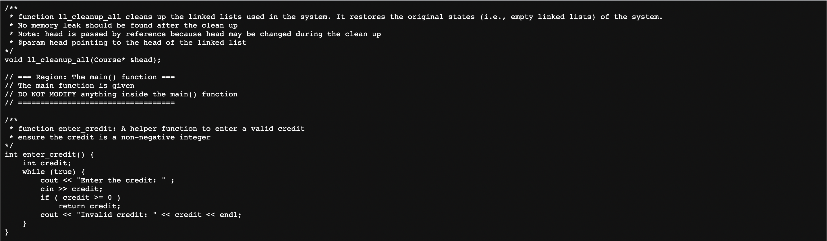 Solved Conp2011 pA3: course management system This course | Chegg.com