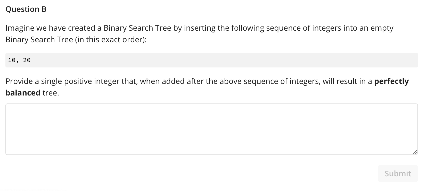 Solved Imagine we have created a Binary Search Tree by | Chegg.com