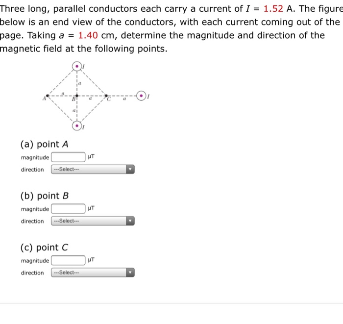 solved-three-long-parallel-conductors-each-carry-a-current-chegg