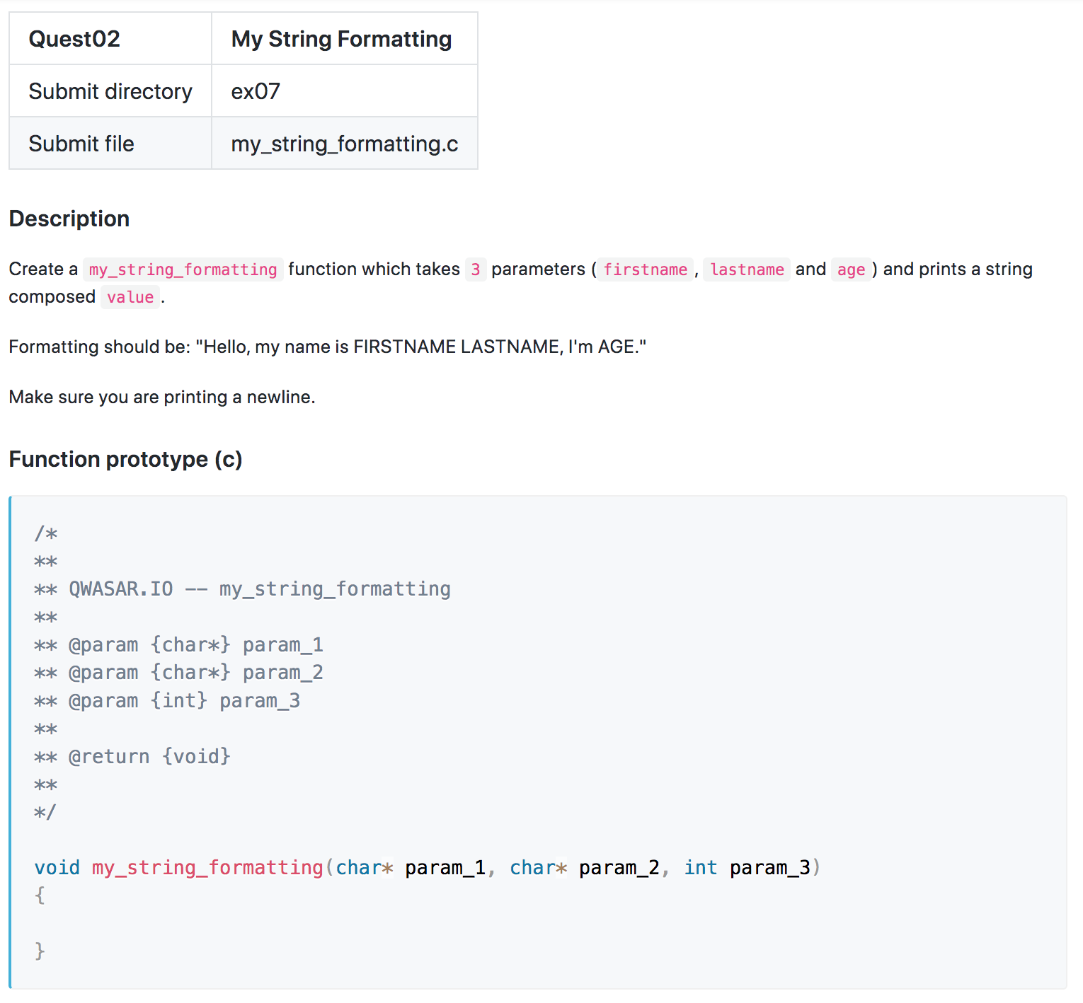 Solved Description Create a function which takes parameters | Chegg.com