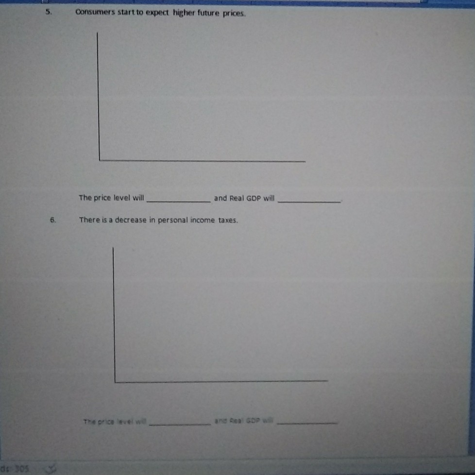 Solved 1.There is a decrease in wealth The price level will | Chegg.com