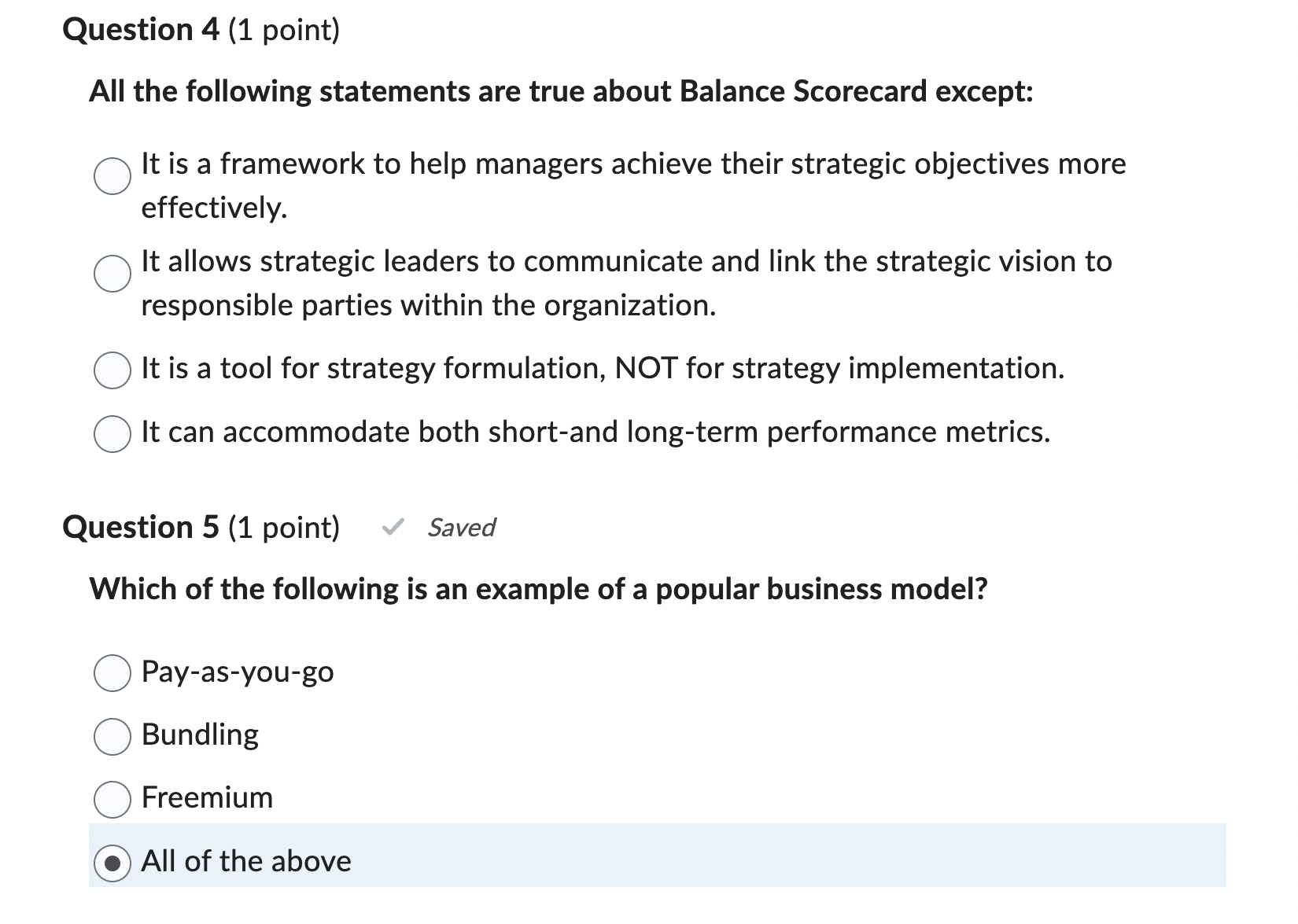All Of The Following Statements Are True About Friends Except: Solved Question 4 (1 ﻿point)All the following statements are | Chegg.com