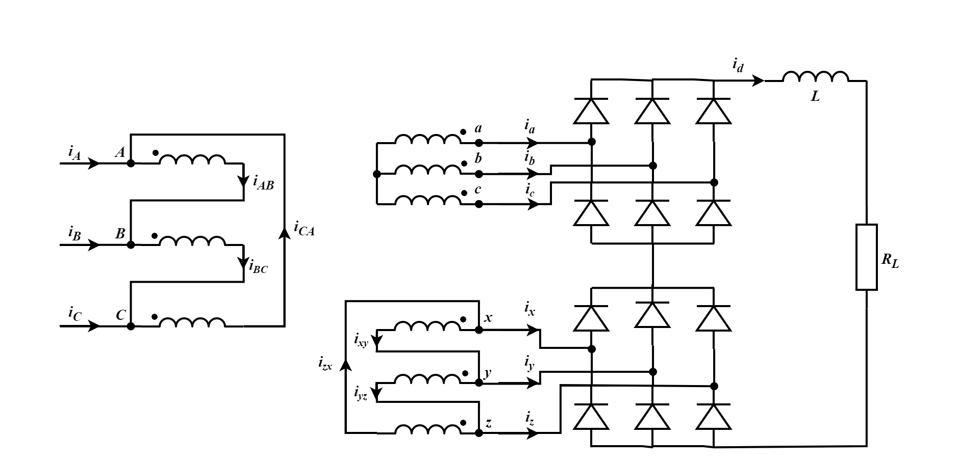 12 Pulse Solved For the given 12-pulse rectifier Find the total | Chegg.com