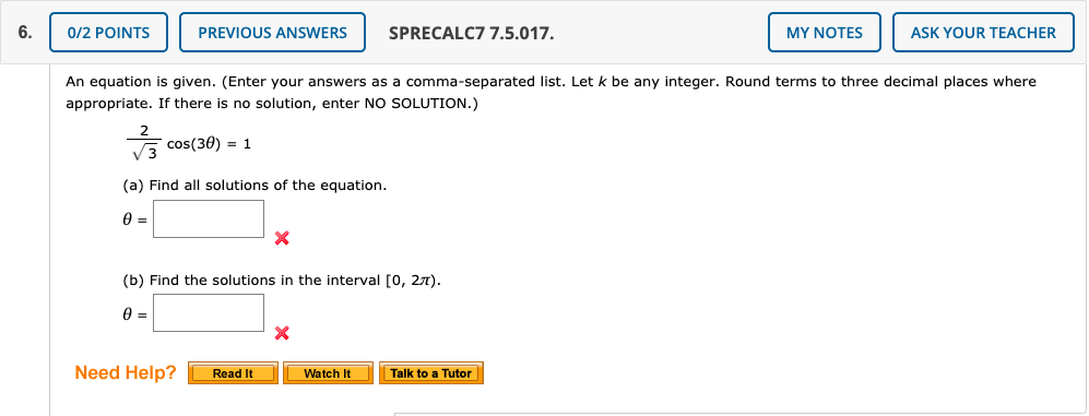 An Equation Is Given Enter Your Answers As A Chegg 