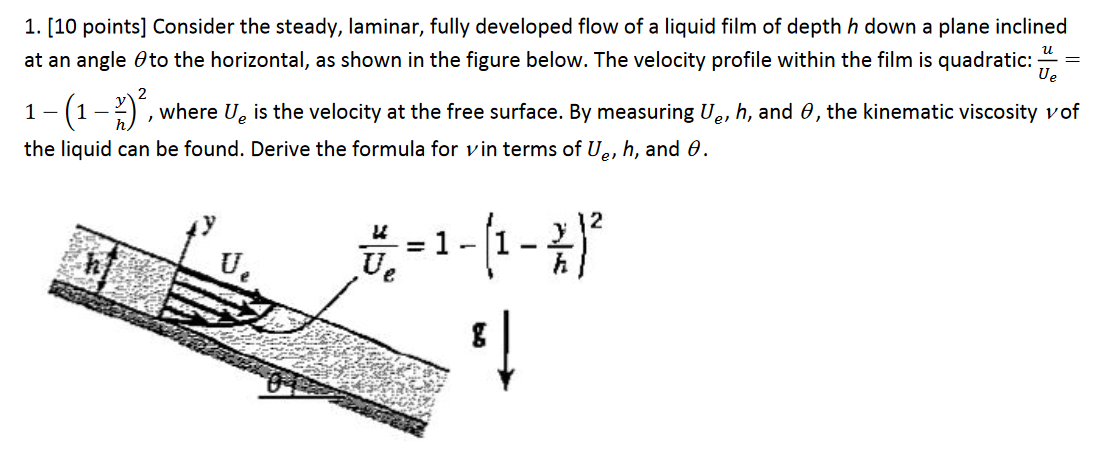Solved Consider the steady, laminar, fully developed flow of | Chegg.com