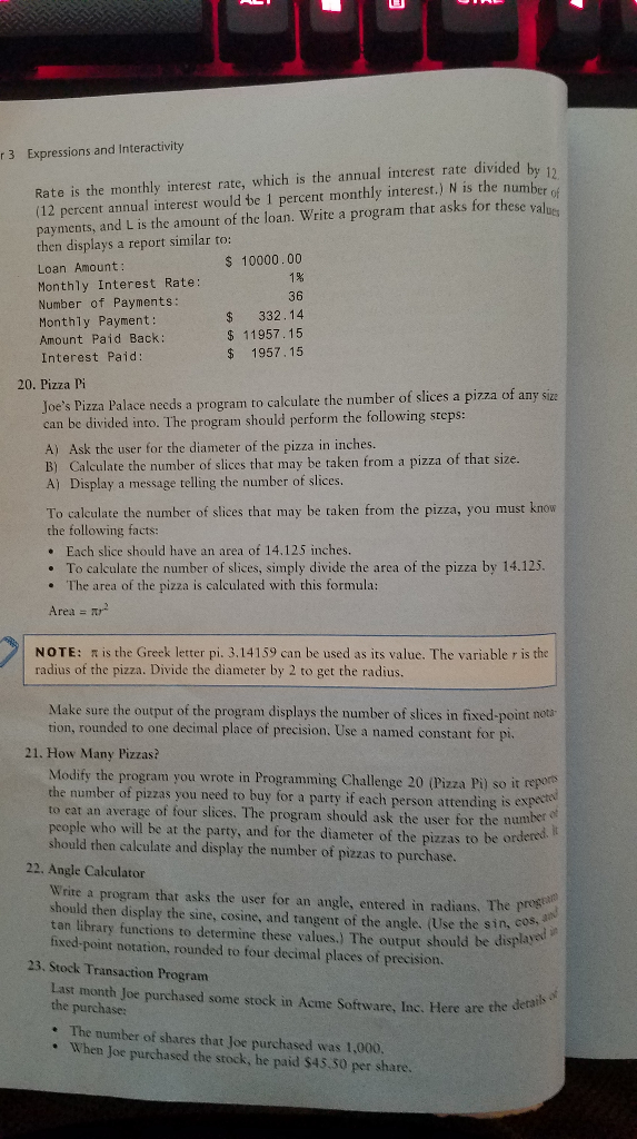 Solved Number 20 Chapter 3. Problem comes from 'Starting out | Chegg.com