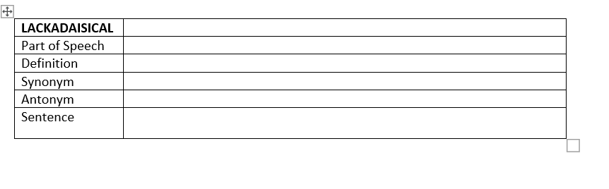 Solved For Each Vocabulary Term Listed Below Provide The Chegg Com