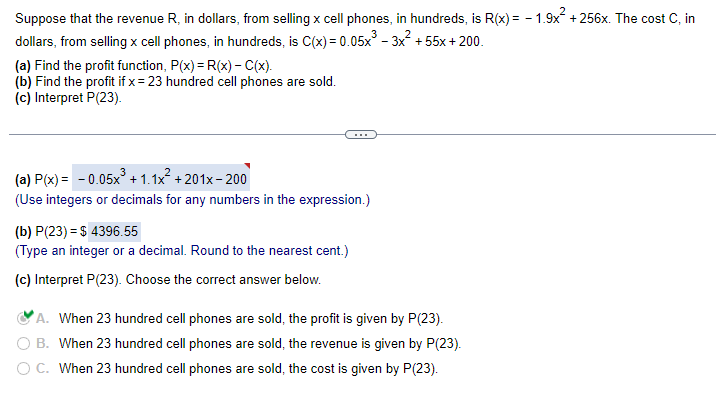 Solved Suppose that the revenue (in dollars) from selling X