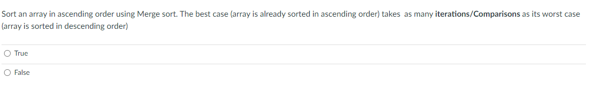 Solved Is an array that is sorted in descending order a | Chegg.com