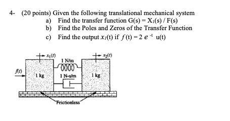 Solved 3 Points Given The Following Translational M Chegg Com