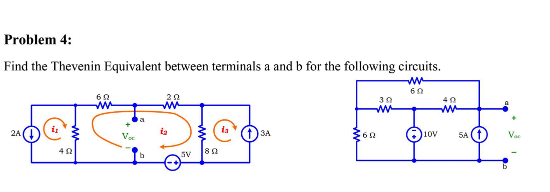 Solved Problem 4: Find The Thevenin Equivalent Between | Chegg.com