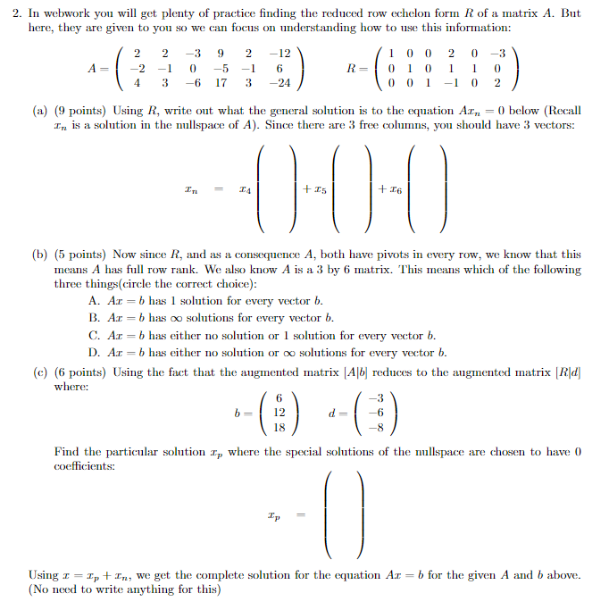 Solved In webwork you will get plenty of practice finding | Chegg.com
